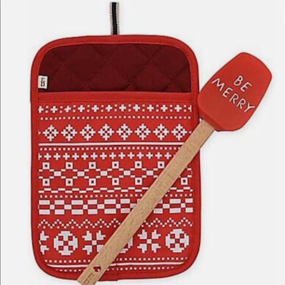 “Be Merry” Ellen Degeneres Pot Holder & Spatula Set